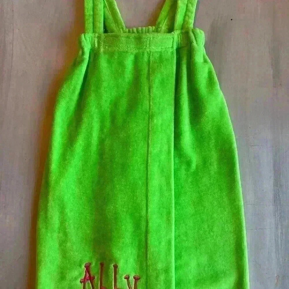 Spa Wrap Pool Swim Beach Shower Bath wrap Size Small Size 4-6 Monogrammed Abby - Picture 4 of 10